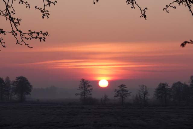 Zonsopkomst. Foto Koos Dijksterhuis